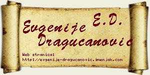 Evgenije Dragucanović vizit kartica